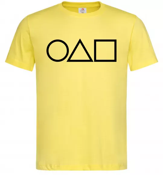 Мужская футболка Гра в кальмара фігури Лимонный фото