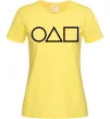 Женская футболка Гра в кальмара фігури Лимонный фото