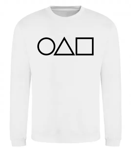 Світшот Гра в кальмара фігури Білий фото