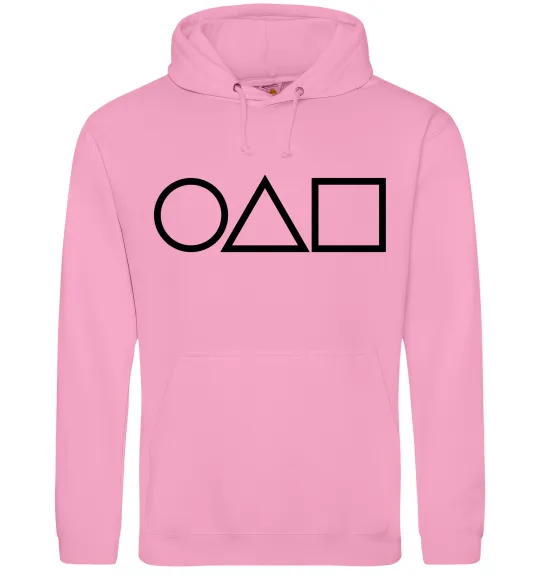 Чоловіча толстовка (худі) Гра в кальмара фігури Рожевий фото