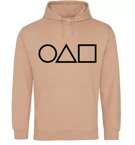 Мужская толстовка (худи) Гра в кальмара фігури Песочный фото