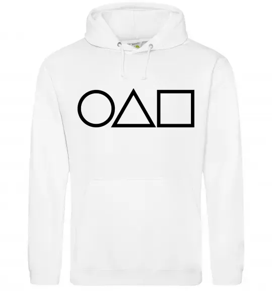 Жіноча толстовка (худі) Гра в кальмара фігури Білий фото