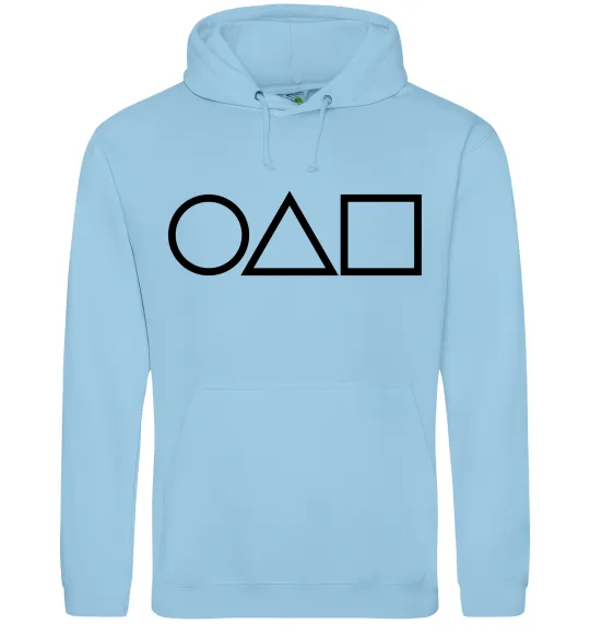 Жіноча толстовка (худі) Гра в кальмара фігури Блакитний фото