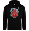 Мужская толстовка (худи) Basketball heart Черный фото