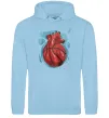 Чоловіча толстовка (худі) Basketball heart Блакитний фото