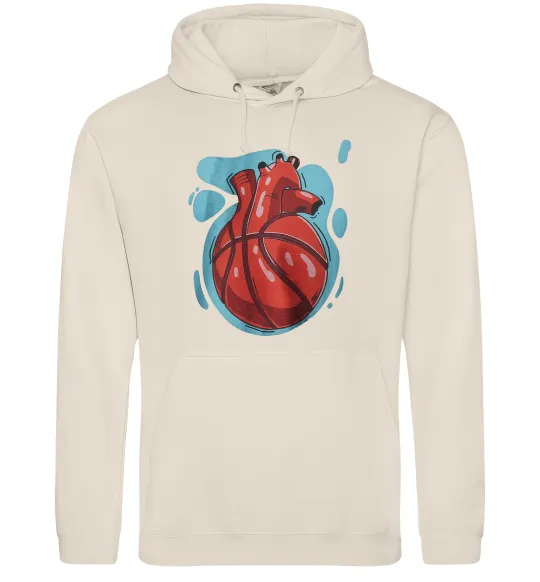 Мужская толстовка (худи) Basketball heart Таш фото