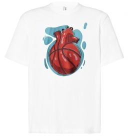 Футболка Оверсайз Basketball heart Футболка Оверсайз Basketball heart