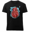 Чоловіча преміум футболка Basketball heart Чорний фото