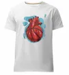 Чоловіча преміум футболка Basketball heart Білий фото