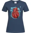 Жіноча футболка Basketball heart Темно-синій фото