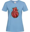 Жіноча футболка Basketball heart Блакитний фото