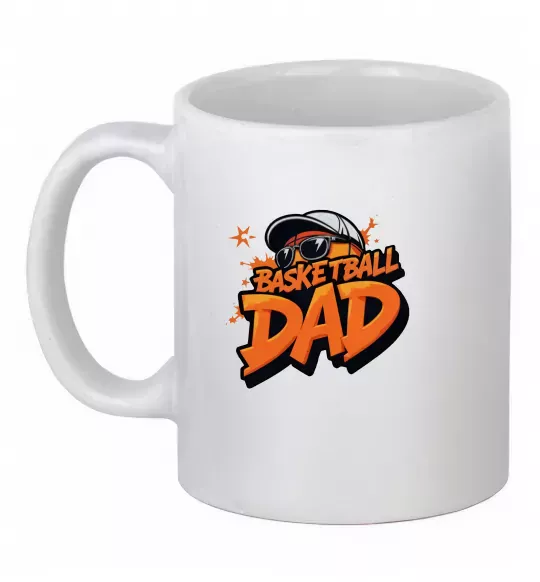 Чашка керамическая Basketball dad Белый фото