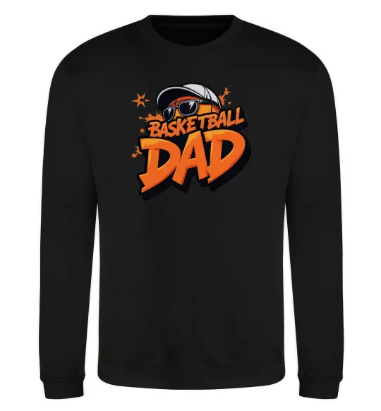 Свитшот Basketball dad Черный фото