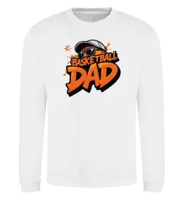 Свитшот Basketball dad Белый фото