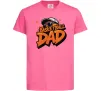 Дитяча футболка Basketball dad Яскраво-рожевий фото