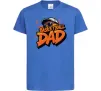 Дитяча футболка Basketball dad Яскраво-синій фото