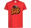 Дитяча футболка Basketball dad Червоний фото