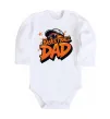 Детский боди Basketball dad Белый фото