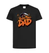 Детская футболка Basketball dad Черный фото