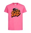 Детская футболка Basketball dad Ярко-розовый фото