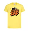 Детская футболка Basketball dad Лимонный фото