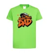 Детская футболка Basketball dad Лаймовый фото
