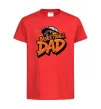 Детская футболка Basketball dad Красный фото