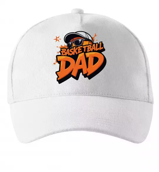 Кепка Basketball dad Белый фото