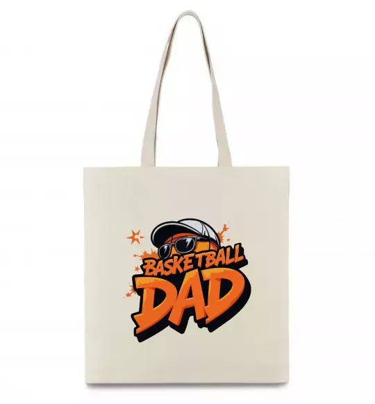 Эко-сумка Basketball dad Бежевый фото