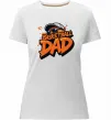 Женская премиум футболка Basketball dad Белый фото
