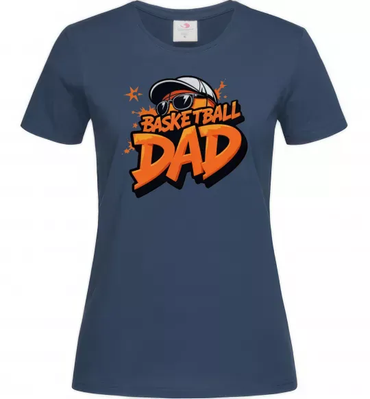 Женская футболка Basketball dad Темно-синий фото
