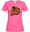 Женская футболка Basketball dad Ярко-розовый фото