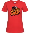 Женская футболка Basketball dad Красный фото