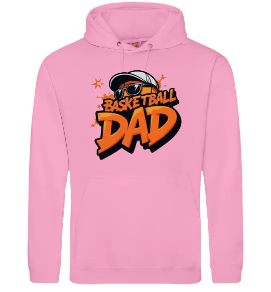 Мужская толстовка (худи) Basketball dad Розовый фото