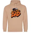 Мужская толстовка (худи) Basketball dad Песочный фото