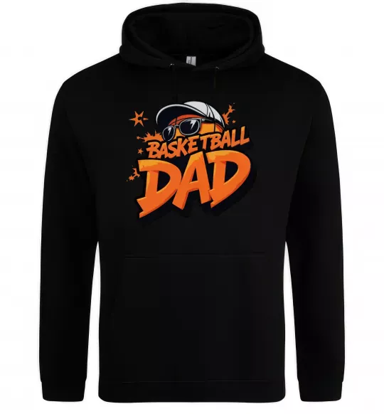 Женская толстовка (худи) Basketball dad Черный фото