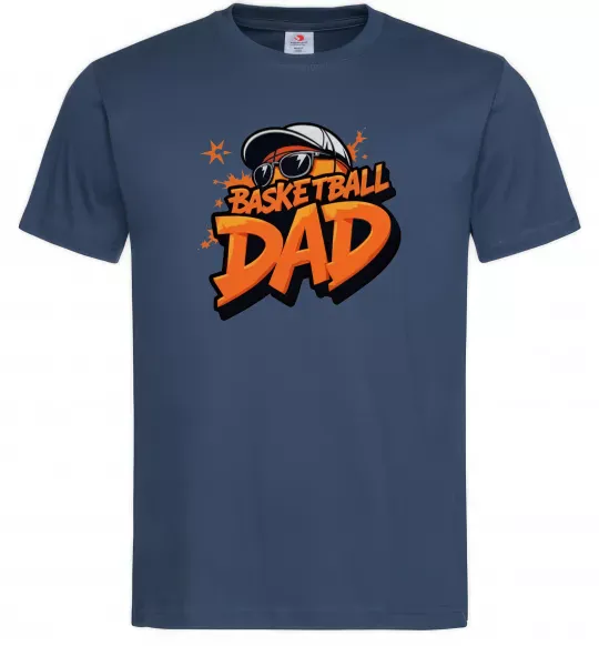 Мужская футболка Basketball dad Темно-синий фото
