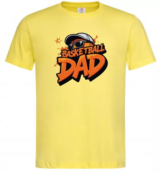 Мужская футболка Basketball dad Лимонный фото
