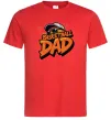 Мужская футболка Basketball dad Красный фото