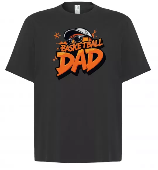 Футболка Оверсайз Basketball dad Черный фото