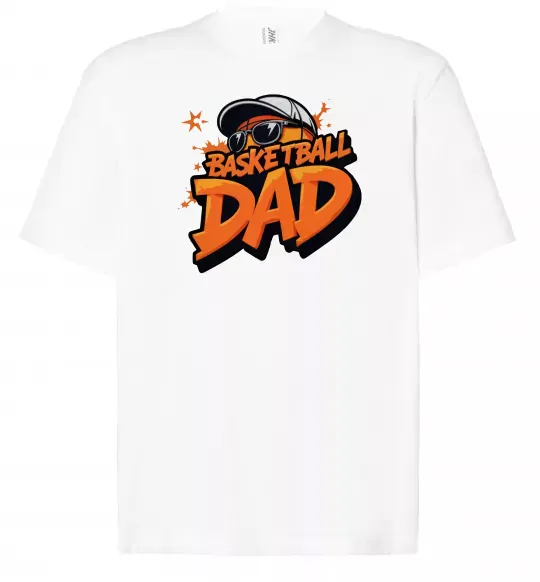 Футболка Оверсайз Basketball dad Белый фото