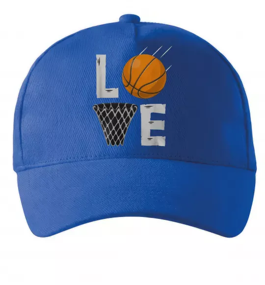 Кепка Basketball love Яскраво-синій фото
