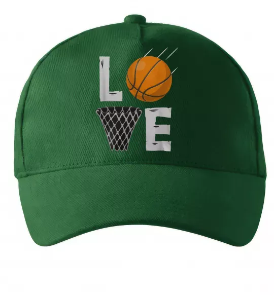 Кепка Basketball love Темно-зелений фото
