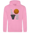 Мужская толстовка (худи) Basketball love Розовый фото