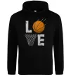 Женская толстовка (худи) Basketball love Черный фото