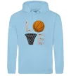 Жіноча толстовка (худі) Basketball love Блакитний фото