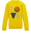 Дитячий світшот Basketball love Сонячно жовтий фото