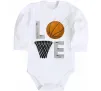 Детский боди Basketball love Белый фото