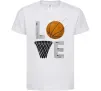 Детская футболка Basketball love Белый фото