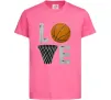 Детская футболка Basketball love Ярко-розовый фото